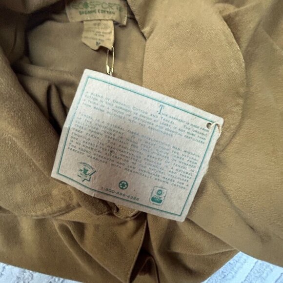 New Ecosport Womens Medium Organic Cotton Button Down Pajama Shirt Lightweight - Picture 8 of 8